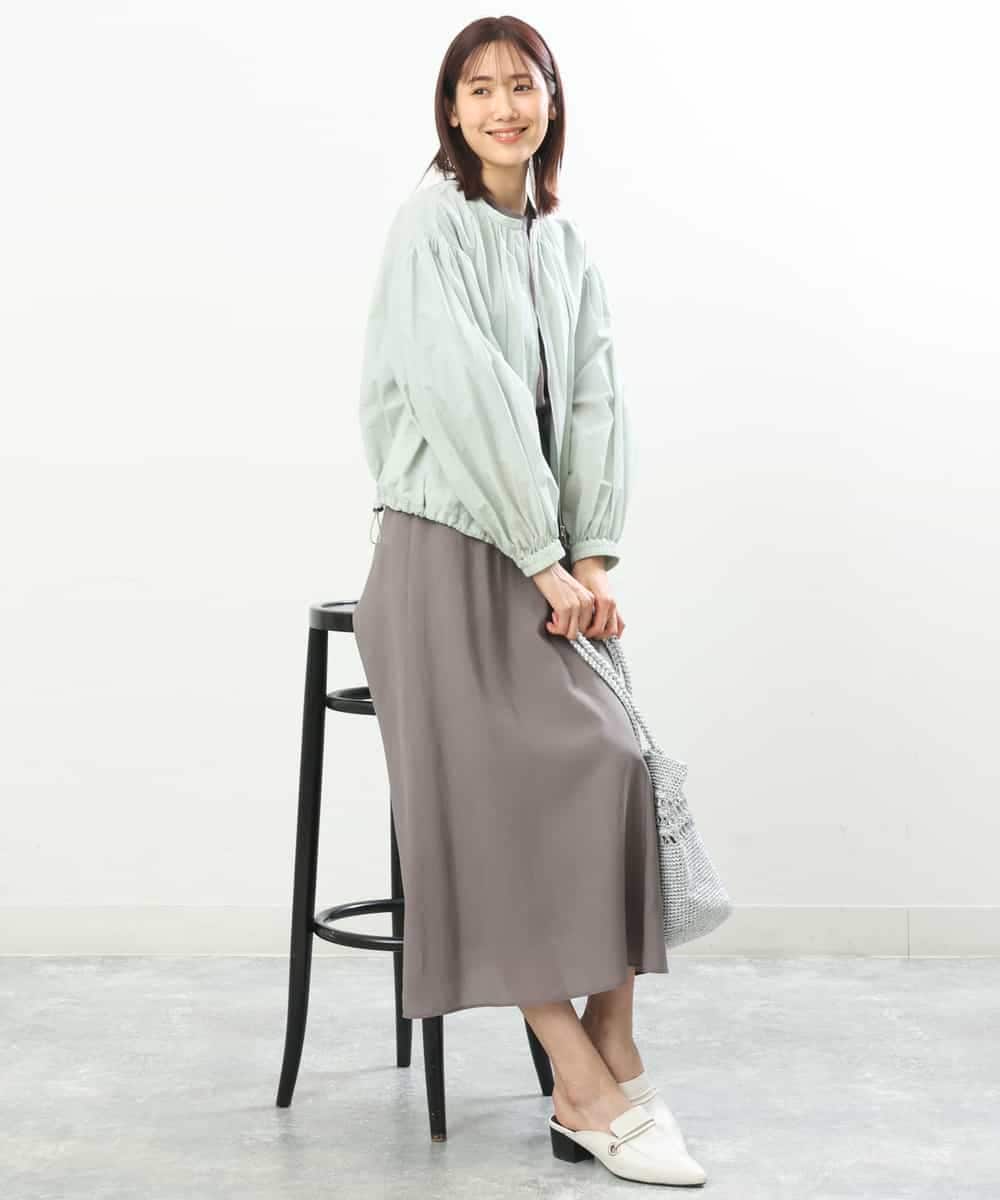 FKJGS40210 MK MICHEL KLEIN(MK ミッシェルクラン) シアーノーカラーブルゾン/洗える ミント