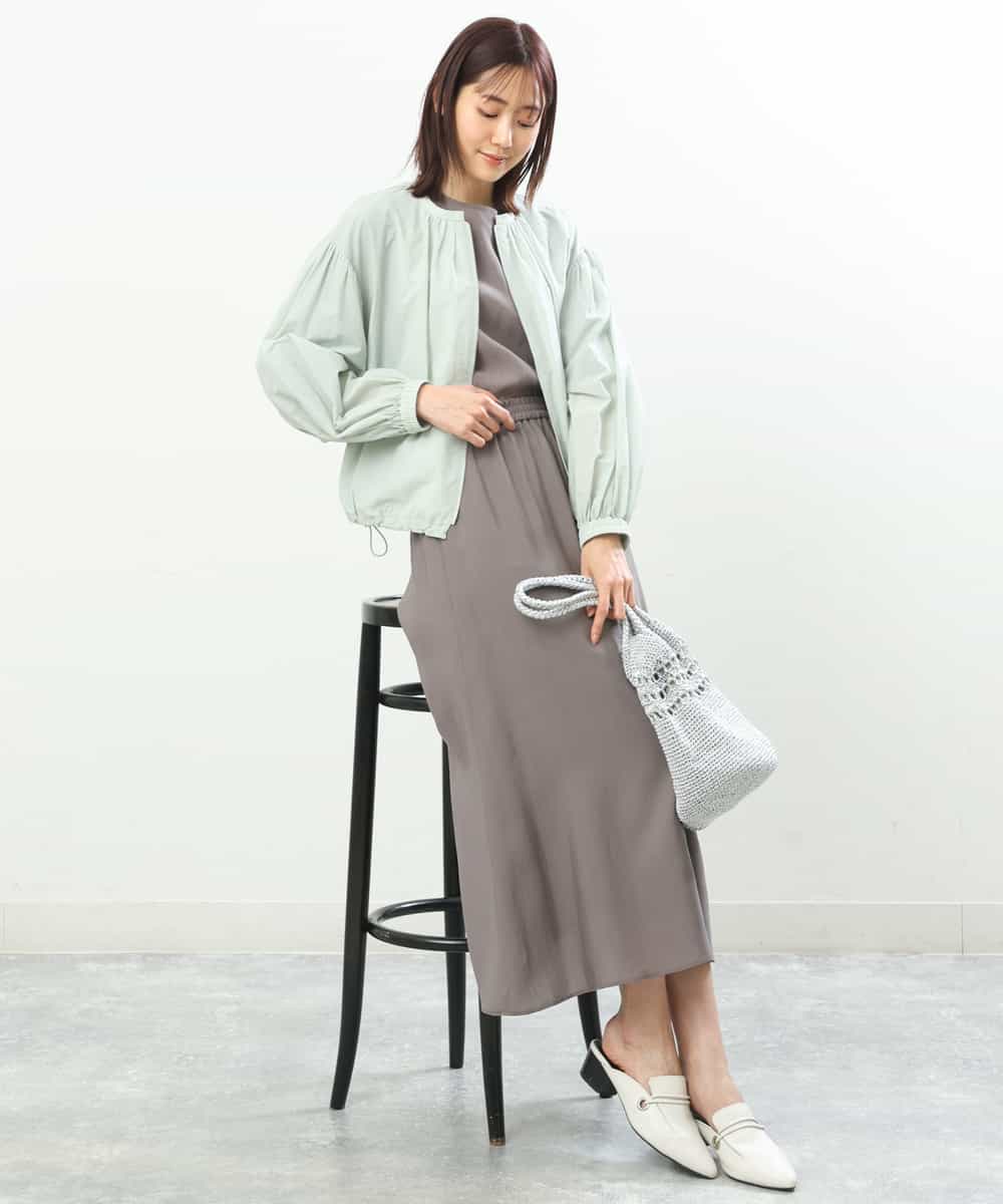 FKJGS40210 MK MICHEL KLEIN(MK ミッシェルクラン) シアーノーカラーブルゾン/洗える ミント