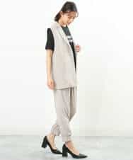 FKJGS41210 MK MICHEL KLEIN(MK ミッシェルクラン) テーラードジレベスト/UVカット/洗える ベージュ