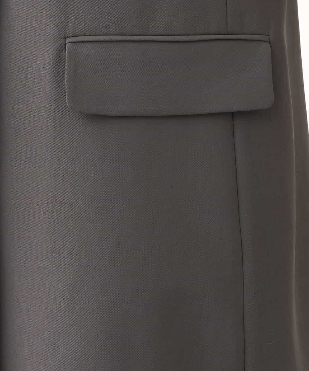 FKJGV58210 MK MICHEL KLEIN(MK ミッシェルクラン) ノーカラージレベスト/UVカット/接触冷感/セットアップ対応/洗える ダークグレー