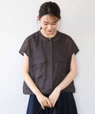 FKJHD61200 MK MICHEL KLEIN(MK ミッシェルクラン) [洗える]カラミ織シアーブルゾン ライトグリーン