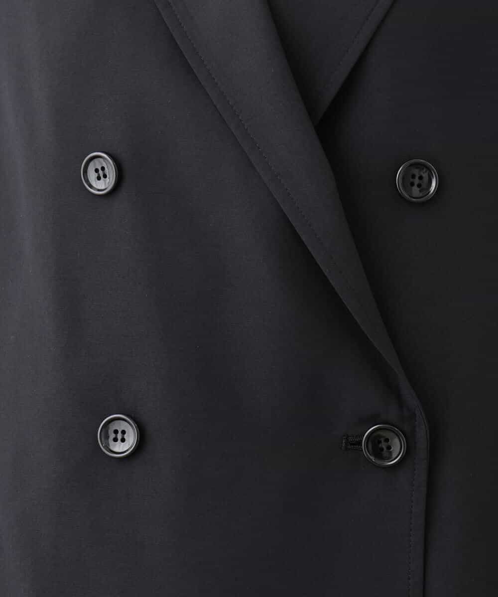 FKJIV10210 MK MICHEL KLEIN(MK ミッシェルクラン) ダブルブレストジレベスト/洗える ブラック