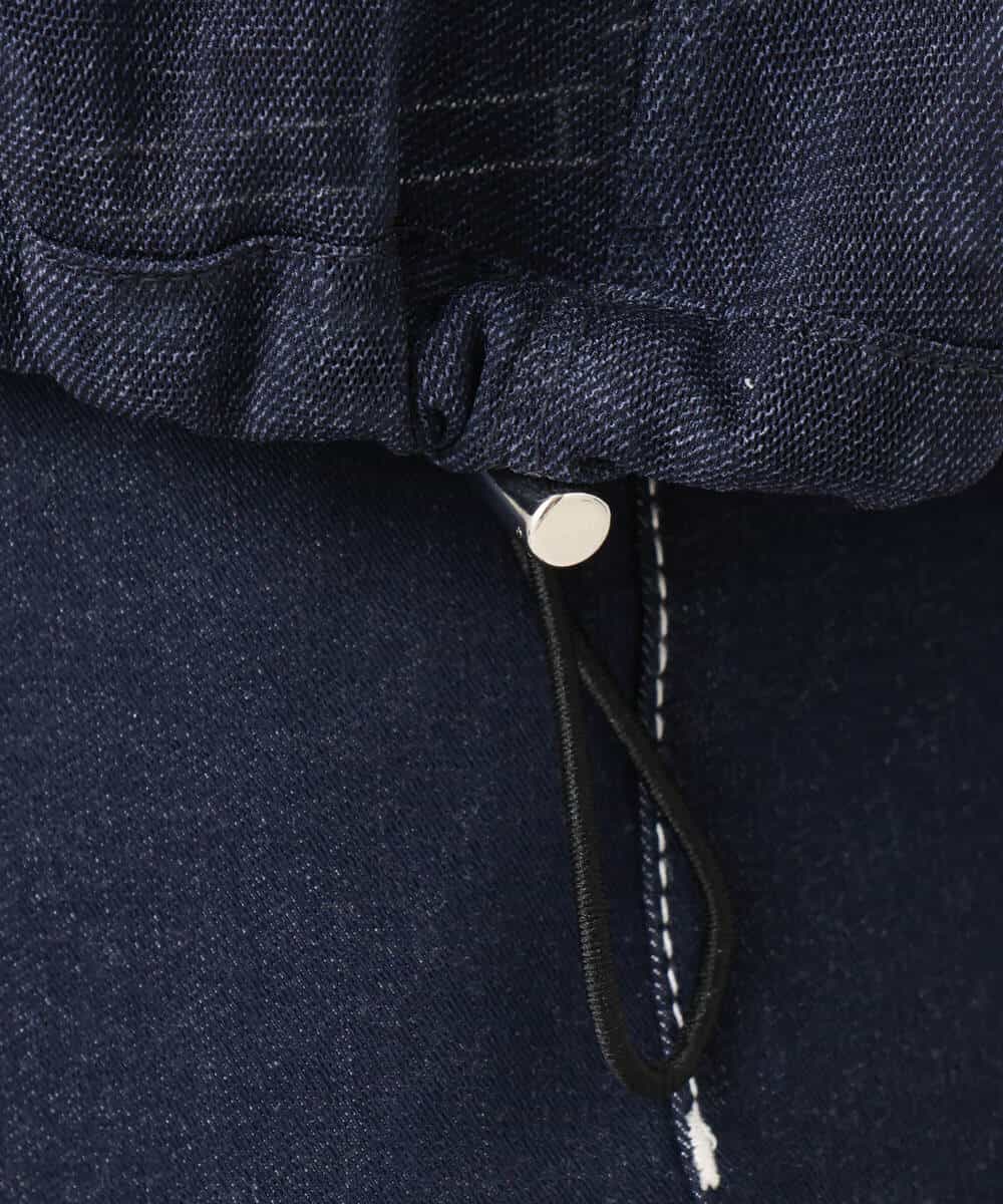 FKJJA88200 MK MICHEL KLEIN(MK ミッシェルクラン) デニム調シアーブルゾン/洗える ネイビー