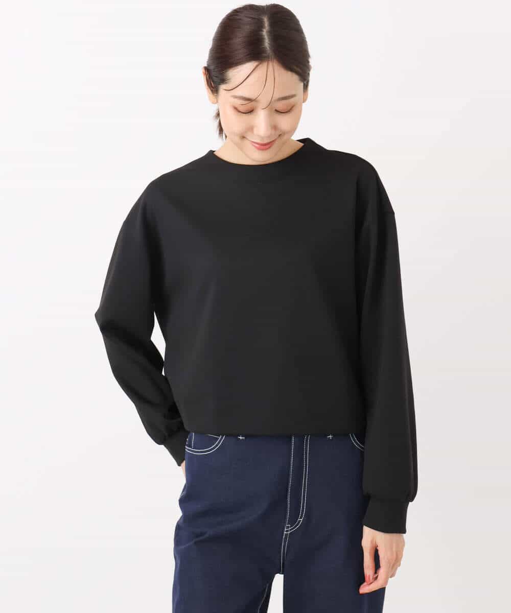 FKKAD30120 MK MICHEL KLEIN(MK ミッシェルクラン) バッグファスナーデザイン ポンチカットソー/洗える ワイン