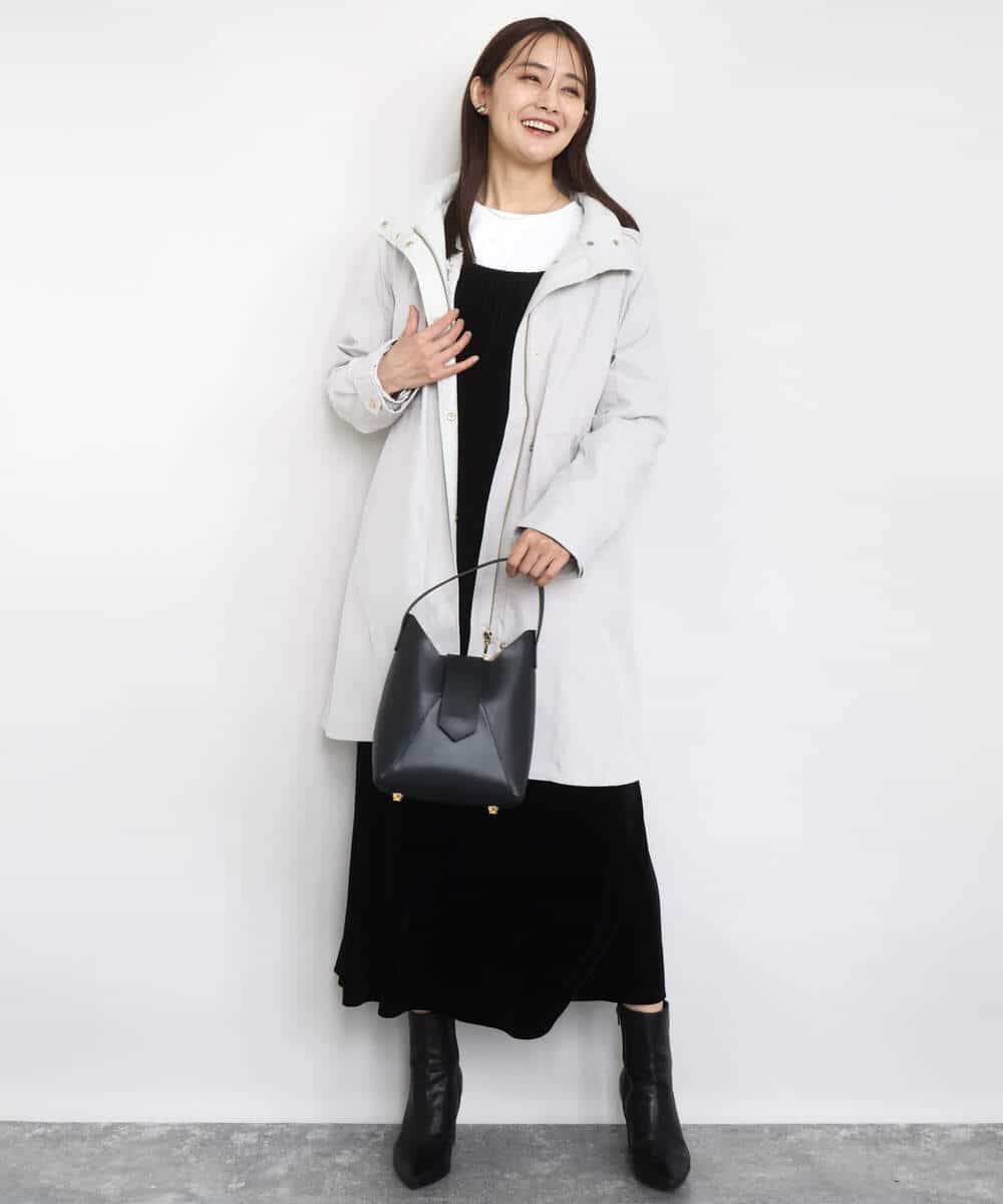 FKKAD31110 MK MICHEL KLEIN(MK ミッシェルクラン) 刺繍ロゴデザイン コットンロンT/洗える ネイビー