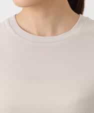 FKKAD33080 MK MICHEL KLEIN(MK ミッシェルクラン) シアーベロアTシャツ/洗える グレージュ