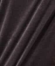FKKAD33080 MK MICHEL KLEIN(MK ミッシェルクラン) シアーベロアTシャツ/洗える グレージュ