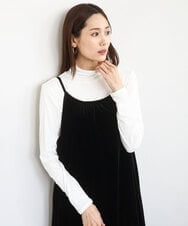 FKKAD35100 MK MICHEL KLEIN(MK ミッシェルクラン) ハイネックシアーカットソー/洗える ホワイト