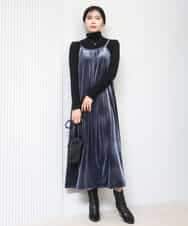 FKKAD35100 MK MICHEL KLEIN(MK ミッシェルクラン) ハイネックシアーカットソー/洗える ライトグレー