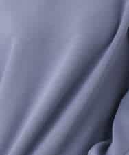 FKKAD43120 MK MICHEL KLEIN(MK ミッシェルクラン) クロップド丈ダンボールプルオーバー/洗える グレイッシュブルー