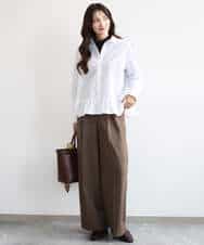 FKKAG35100 MK MICHEL KLEIN(MK ミッシェルクラン) [洗える]ハイネックカットソー ライトブルー