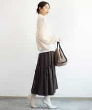 FKKAG35100 MK MICHEL KLEIN(MK ミッシェルクラン) [洗える]ハイネックカットソー ライトブルー