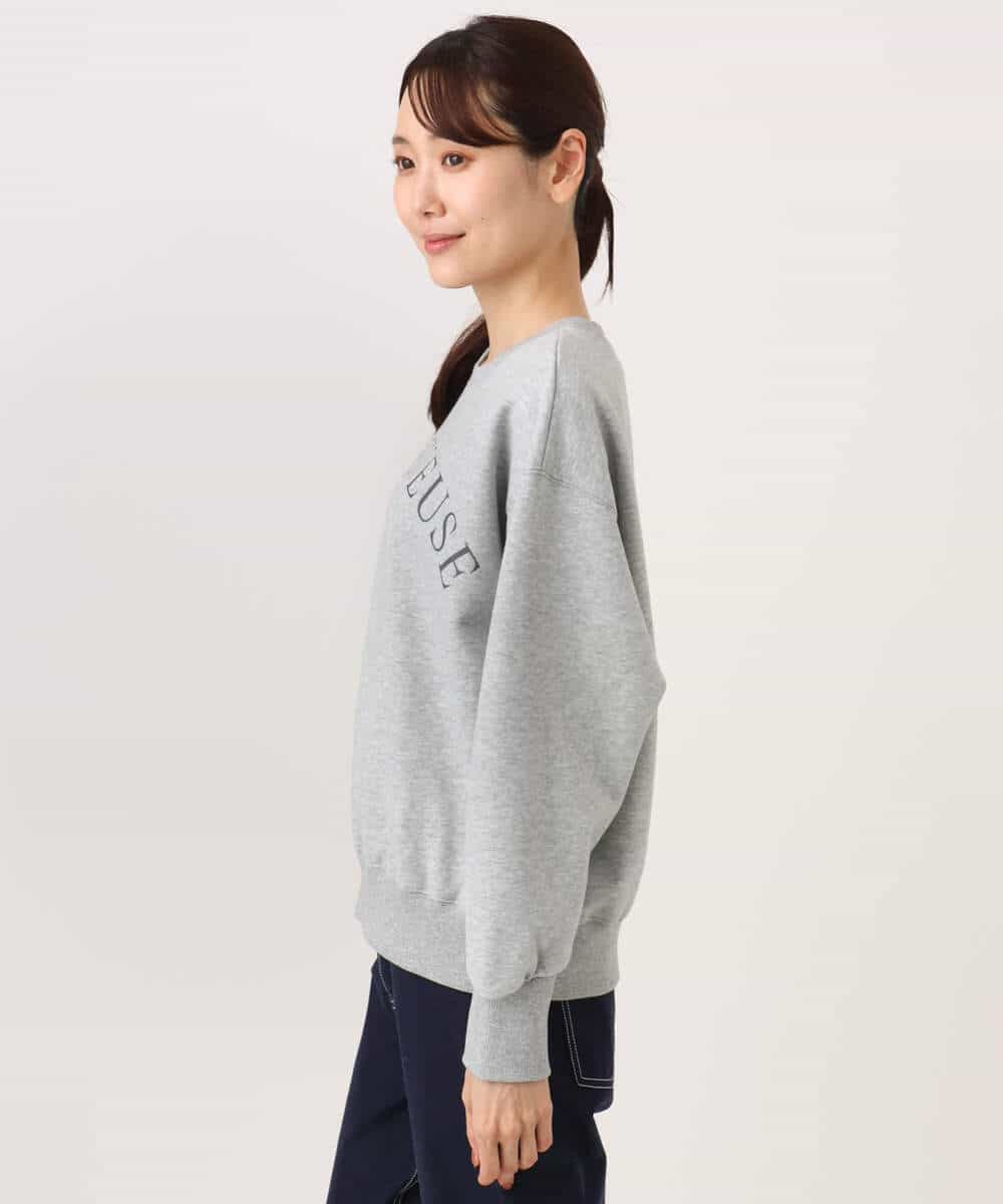 FKKAG50140 MK MICHEL KLEIN(MK ミッシェルクラン) [裏起毛/洗える]ロゴ裏毛スウェット グレー