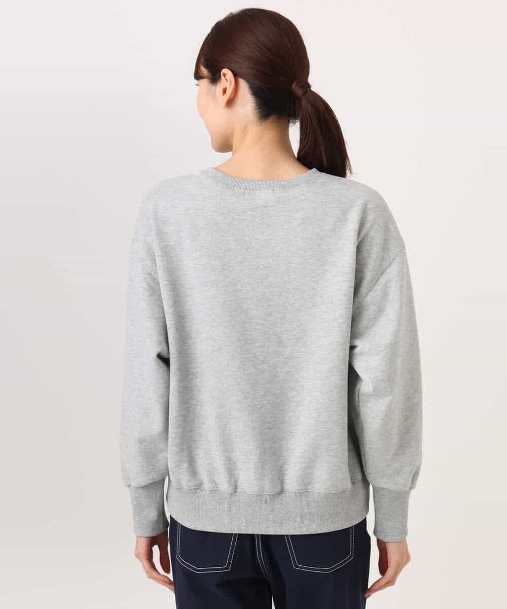 FKKAG50140 MK MICHEL KLEIN(MK ミッシェルクラン) [裏起毛/洗える]ロゴ裏毛スウェット グレー