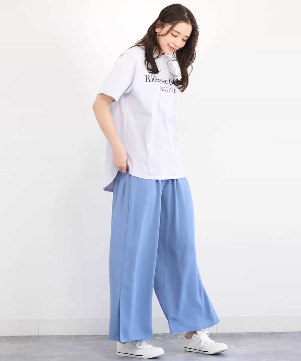 Mk Michel Klein Mk ミッシェルクラン 洗濯機で洗える コットンロゴtシャツ イトキンオンラインストア