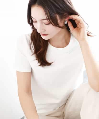 FKKGA40080 MK MICHEL KLEIN 刺繍ロゴTシャツ/接触冷感/UVカット/洗える