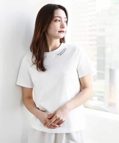 FKKGA40080 MK MICHEL KLEIN 刺繍ロゴTシャツ/接触冷感/UVカット/洗える