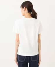 FKKGA40080 MK MICHEL KLEIN(MK ミッシェルクラン) 刺繍ロゴTシャツ/接触冷感/UVカット/洗える ホワイト