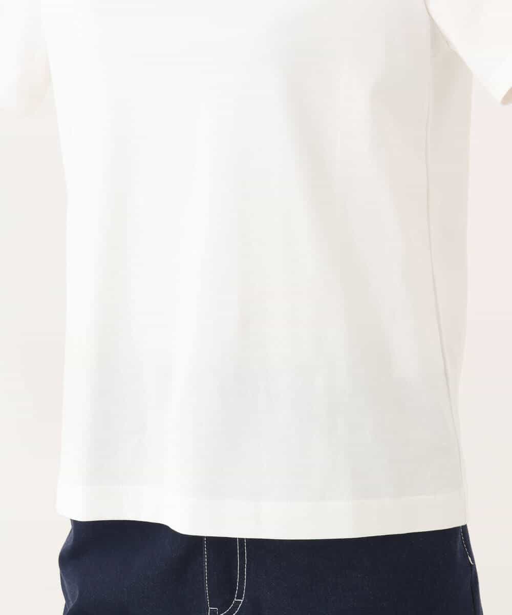 FKKGA40080 MK MICHEL KLEIN(MK ミッシェルクラン) 刺繍ロゴTシャツ/接触冷感/UVカット/洗える ホワイト