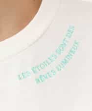 FKKGA40080 MK MICHEL KLEIN(MK ミッシェルクラン) 刺繍ロゴTシャツ/接触冷感/UVカット/洗える ホワイト