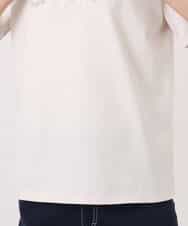 FKKGD30090 MK MICHEL KLEIN(MK ミッシェルクラン) ビーズ刺繍ロゴTシャツ/洗える ベージュ