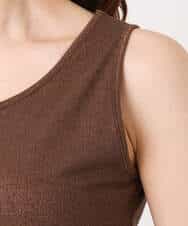 FKKGD32045 MK MICHEL KLEIN(MK ミッシェルクラン) ラメタンクトップ/UVカット/洗える ブラウン