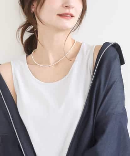 FKKGD32045 MK MICHEL KLEIN ラメタンクトップ/UVカット/洗える