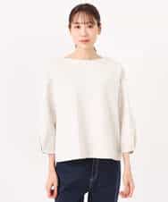 FKKGD32120 MK MICHEL KLEIN(MK ミッシェルクラン) コットンポンチカットソー/洗える ベージュ