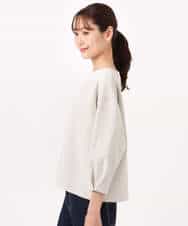 FKKGD32120 MK MICHEL KLEIN(MK ミッシェルクラン) コットンポンチカットソー/洗える ベージュ