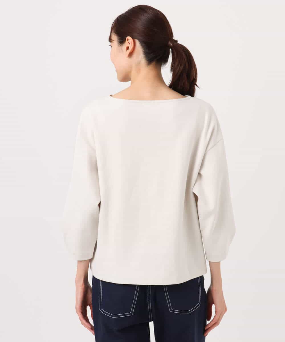 FKKGD32120 MK MICHEL KLEIN(MK ミッシェルクラン) コットンポンチカットソー/洗える ベージュ