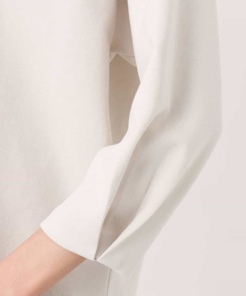 FKKGD32120 MK MICHEL KLEIN(MK ミッシェルクラン) コットンポンチカットソー/洗える ベージュ