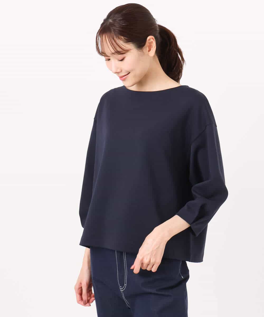 FKKGD32120 MK MICHEL KLEIN(MK ミッシェルクラン) コットンポンチカットソー/洗える ベージュ