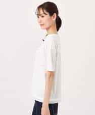 FKKGD33090 MK MICHEL KLEIN(MK ミッシェルクラン) シルケットフライス半袖カットソー/洗える ホワイト