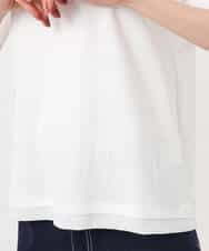 FKKGD33090 MK MICHEL KLEIN(MK ミッシェルクラン) シルケットフライス半袖カットソー/洗える ホワイト