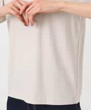 FKKGD40090 MK MICHEL KLEIN(MK ミッシェルクラン) 2wayネックデザインポンチカットソー/接触冷感/UVカット/洗える ベージュ