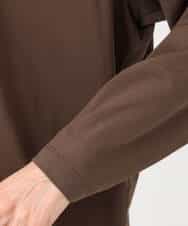 FKKGD42100 MK MICHEL KLEIN(MK ミッシェルクラン) シルケット天竺リラックスカットソー/接触冷感/洗える ブラウン