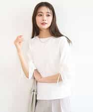 FKKGD43120 MK MICHEL KLEIN(MK ミッシェルクラン) ドロストスリーブデザインカットソー/洗える モスグリーン