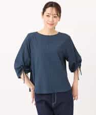 FKKGD43120 MK MICHEL KLEIN(MK ミッシェルクラン) ドロストスリーブデザインカットソー/洗える モスグリーン