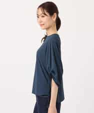 FKKGD43120 MK MICHEL KLEIN(MK ミッシェルクラン) ドロストスリーブデザインカットソー/洗える モスグリーン