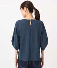 FKKGD43120 MK MICHEL KLEIN(MK ミッシェルクラン) ドロストスリーブデザインカットソー/洗える モスグリーン