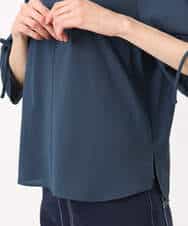 FKKGD43120 MK MICHEL KLEIN(MK ミッシェルクラン) ドロストスリーブデザインカットソー/洗える モスグリーン