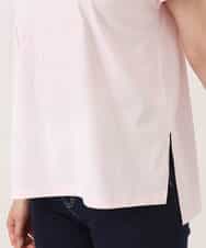 FKKGD50085 MK MICHEL KLEIN(MK ミッシェルクラン) [洗える]ニュアンスロゴ フレンチスリーブTシャツ ピンク