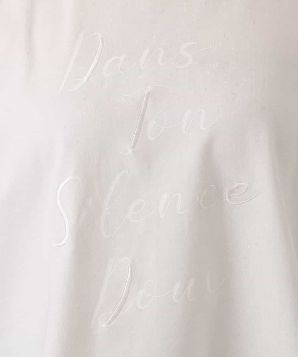 FKKGD50085 MK MICHEL KLEIN(MK ミッシェルクラン) [洗える]ニュアンスロゴ フレンチスリーブTシャツ ピンク