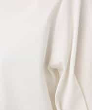 FKKGD51120 MK MICHEL KLEIN(MK ミッシェルクラン) [接触冷感/洗える]シルケットスムース タックスリーブカットソー ホワイト