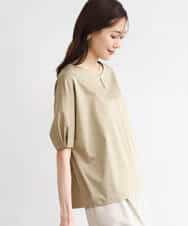 FKKGD52120 MK MICHEL KLEIN(MK ミッシェルクラン) [接触冷感/洗える]シルケットスムース ドルマンスリーブカットソー ホワイト