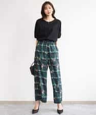 FKKGD52120 MK MICHEL KLEIN(MK ミッシェルクラン) [接触冷感/洗える]シルケットスムース ドルマンスリーブカットソー ホワイト