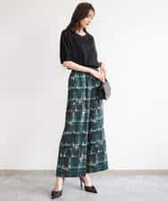 FKKGD52120 MK MICHEL KLEIN(MK ミッシェルクラン) [接触冷感/洗える]シルケットスムース ドルマンスリーブカットソー ホワイト