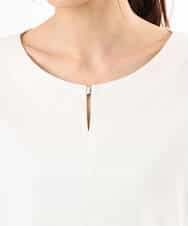 FKKGD52120 MK MICHEL KLEIN(MK ミッシェルクラン) [接触冷感/洗える]シルケットスムース ドルマンスリーブカットソー ホワイト