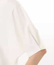 FKKGD52120 MK MICHEL KLEIN(MK ミッシェルクラン) [接触冷感/洗える]シルケットスムース ドルマンスリーブカットソー ホワイト