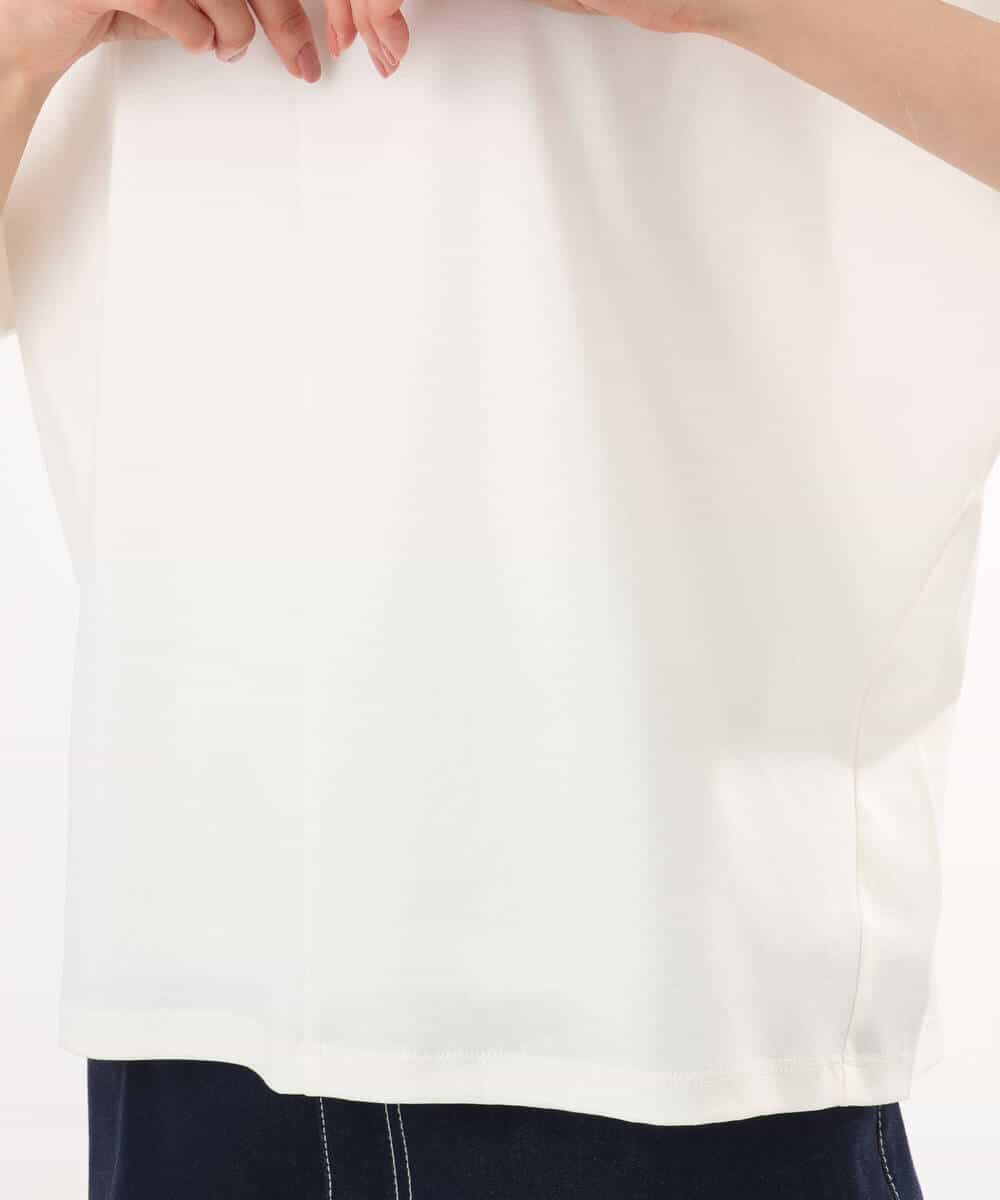 FKKGD52120 MK MICHEL KLEIN(MK ミッシェルクラン) [接触冷感/洗える]シルケットスムース ドルマンスリーブカットソー ホワイト